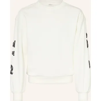 Dámská mikina S.Oliver Red Dívčí Mikina, bílá / černá, 146