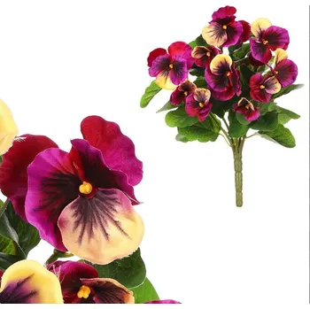 Sazenice UMĚLÉ KVĚTINY - MACEŠKA FIALOVO-ŽLUTÁ KYTICE