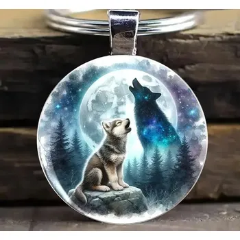 Přívěšek na klíče vlk