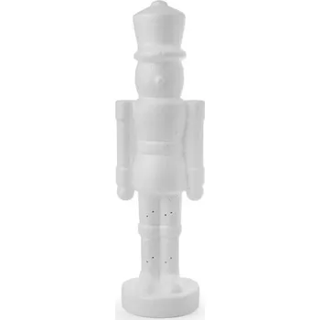 Vánoce Vojáček / louskáček 10x35 cm polystyren - bílá