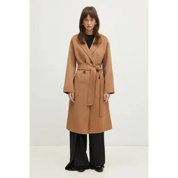 Dámský kabát Vlněný kabát Anine Bing Dylan Coat dámský, hnědá barva, přechodný, A.01.4001, L, 82X