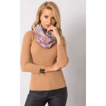 Čepice Světle šedý šátek s motivem květin AT-CH-73-light grey Velikost: ONE SIZE