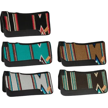 Westernová dečka POOL'S filc/navajo, tyrkysová