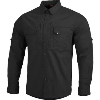 Pánská košile Košile Plato Shirt, Pentagon, Černá, 3XL