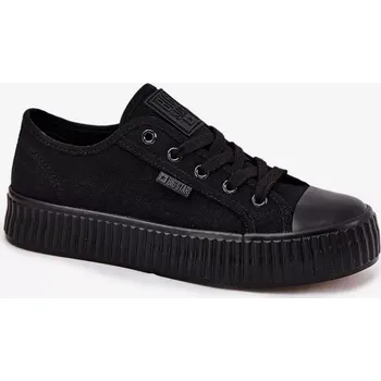 Dámské tenisky Dámské plátěné tenisky na platformě Big Star – černé Velikost: 36