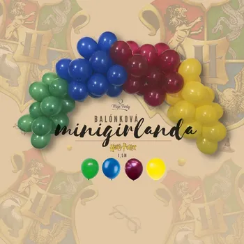 Balónek MojeParty Balónková minigirlanda set – Harry Potter colors 1,5 m