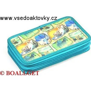 Penál PENÁL Zvěř, 2.zipový, textil 367405