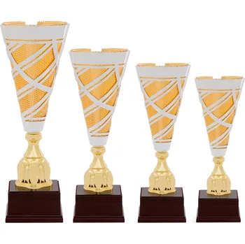 Pohár EXKLUZIV, výška 41 cm, zlatý/stříbrný