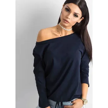 Dámská halenka Modrá dámská halenka s 3/4 rukávy a šňůrkou Factory Price, odstíny modré M (38) i392_23345-47