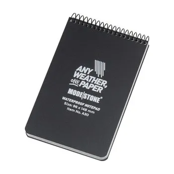 Set školních potřeb Modestone - Notes wodoodporny - 96 x 148 mm - 50 kartek - Czarny - A30