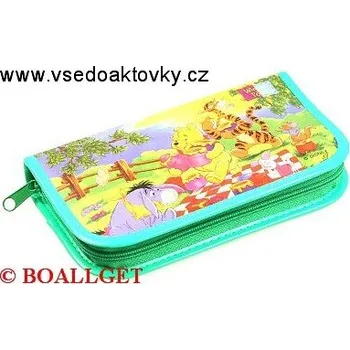 Penál PENÁL MEDVÍDEK PÚ + BONUS, 1.zipový, omyvatelný, - náplň zdarma (sada pastelek, tužka, pryž, ořezávátko, propiska, tornádo ) T-47/1 DP 366602