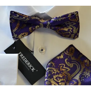 Motýlek Pánský motýlek s kapesníkem M5 - vzor 366