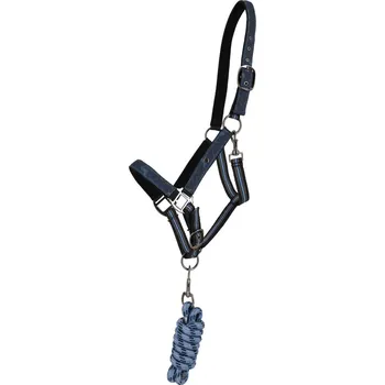 QHP Set ohlávky s vodítkem QHP, navy dusk FULL