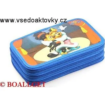 Penál PENÁL MICKEY MOUSE II + BONUS, 3.zipový, omyvatelný - náplň zdarma (sada pastelek, sada fixů, 3 tužky, pryž, ořezávátko, propiska, tornádo, plnicí pero, bombičky, vod. barvy, 2 štětce, nůžky, pravítko, trojúhelník ) T-10/4 DP 367805
