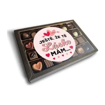 Bonboniéra Pralinky Ještě, že tě lásko mám: 28 ks pralinek