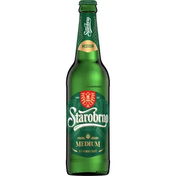 Pivo Starobrno Medium, světlý ležák, 20x0,5l
