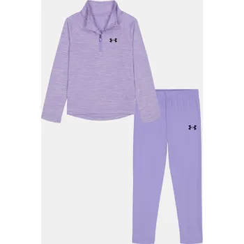 Under Armour Dívčí set UA 1/4 ZIP LEGGING SET UAFII80R-534 Šedá 97-104
