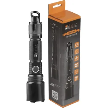 Svítilna Taktyczna Akumulatorowa DIODA T6 LED 900LM Obrotowy ZOOM 5 TRYBÓW IPX3 LB0109 LIBOX