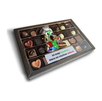 Bonboniéra Pralinky Jsi moje kyselina: 28 ks pralinek