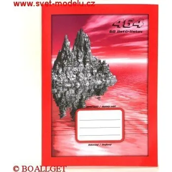 Sešit Sešit 464 bílý - A4, linkovaný, 60 listů, BÍLÝ papír, nerecyklovaný 346400