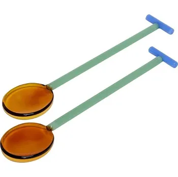 Příbor Salátové lžíce Hübsch 2-pack 661703 vícebarevná MLC