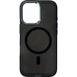 Hurtel Třpytivý kryt s MagSafe pro iPhone 16e - černý