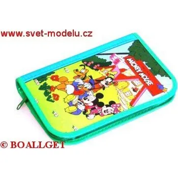 Penál PENÁL MICKEY MOUSE 6, 1.zipový, 2 klopy, textil T-48 D 363921