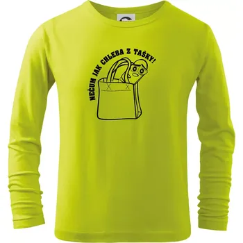 Dětská móda Nečum jak chleba z tašky! - Triko dětské Long Sleeve - 134 cm/8 let ( Limetková )