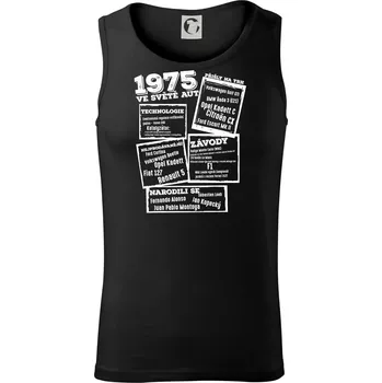 Pánské termoprádlo V kostce pro fanouška automobilismu 1975 - Tílko pánské Core - M ( Černá )