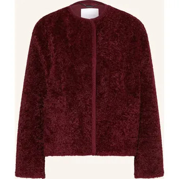 Dámský kabát Rich & Royal Dámská Plyšová Bunda, tmavě červená, 34