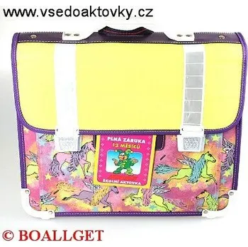 Školní batoh Jolly Aktovka školní, zpevněná ergonom. záda, uvnitř 2 přihrádky + 1 přední kapsa, přihrádka na jmenovku 46037