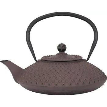 Konvice na čaj BREDEMEIJER Xilin Čajová konvice litinová, s filtrem, lilková, objem: 1,25 litru, výška: 168 mm