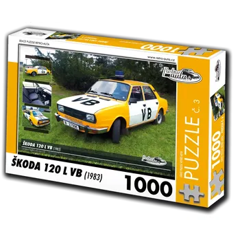 Puzzle Puzzle RETRO-AUTA Škoda 120 L VB 1000 dílků