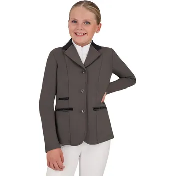 Jezdecké sako QHP Sako závodní Juliet QHP, dětské, anthracite 164