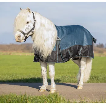 Deka pro koně QHP Deka výběhová Falabella QHP, 50 g, mystic blue Délka zad: 85 cm