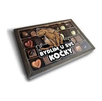 Bonboniéra Pralinky Bydlím u své kočky: 28 ks pralinek