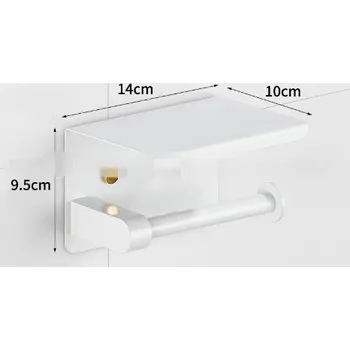 APT AG887C DRŽÁK PAPÍRU S POLICÍ, BÍLÝ