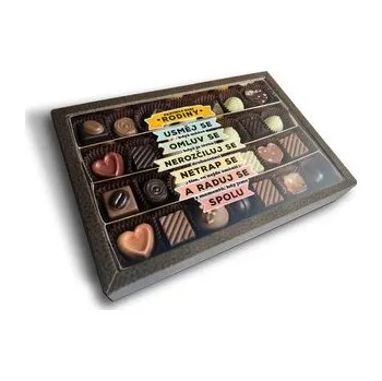 Bonboniéra Pralinky Pravidla naší rodiny: 28 ks pralinek