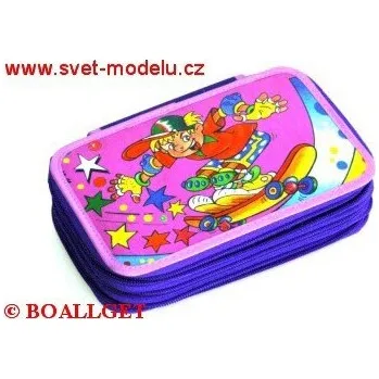 Penál PENÁL Skateboard, 3.zipový, umyvatelný T10/4 B 366507