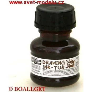 Výtvarná barva Tuš hnědá 20 g KOH-I-NOOR 220101