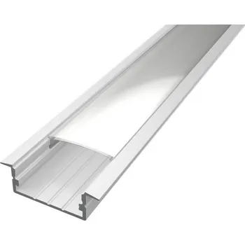LED osvětlení Ledshopik LED profil vestavný ALPI WIDE-K bílý - LED profil ALPI WIDE-K bílý - 1m