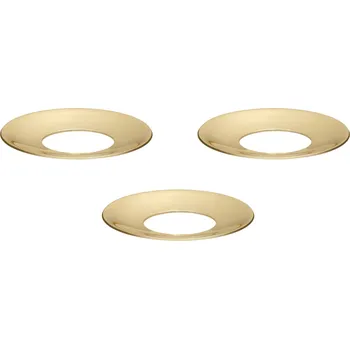 Svícen Stoff Nagel Ochranný kroužek na svíčku STOFF Nagel Solid Brass – set 3 ks