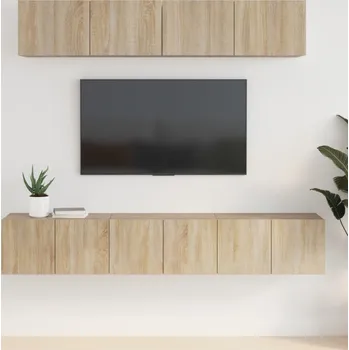 Obývací stěna vidaXL 5dílný set TV skříněk kompozitní dřevo [3114427] Barva: dub sonoma