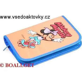 Penál PENÁL oranž - MICKEY MOUSE, 1.zipový , textil T-44/1 B 366205