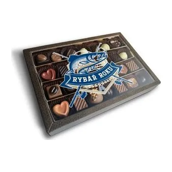 Bonboniéra Pralinky Rybář roku: 28 ks pralinek
