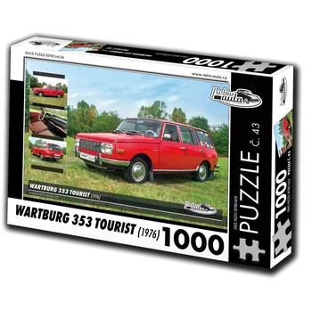 Puzzle Puzzle Retro-auta Wartburg 353 Tourist (1976) – 1000 dílků