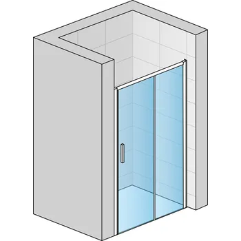 RONAL Jednodílné posuvné dveře s pevnou stěnou v rovině pravé TLS2D1400151