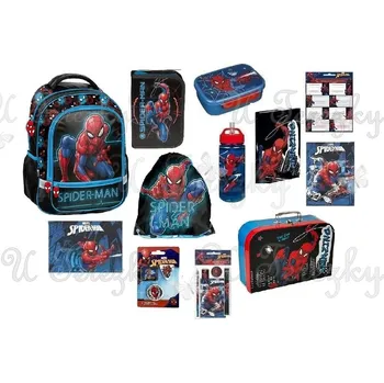 Školní batoh Školní set sada Spiderman 12 ks ŠKOLNÍ BATOH aktovka 20171/12