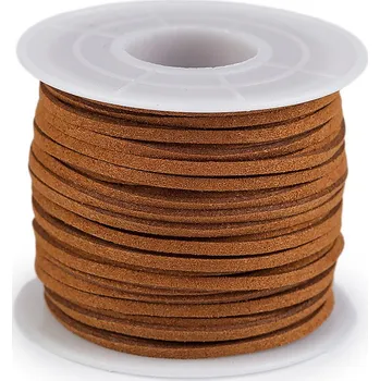 Řemínek imitace kůže šíře 2 mm, barva 3 hnědá koňak