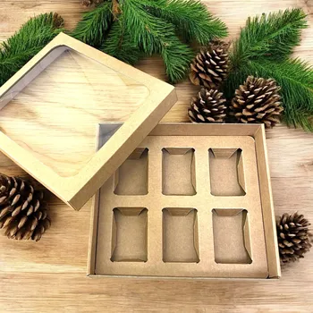 Dárková krabice prázdná 6x sklenička exclusive